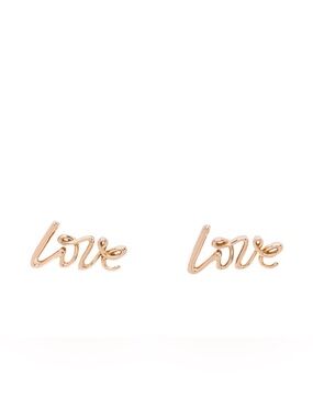 TIFFANY & Co. HTF 18K Rose Gold Paloma's Graffiti Love Earrings